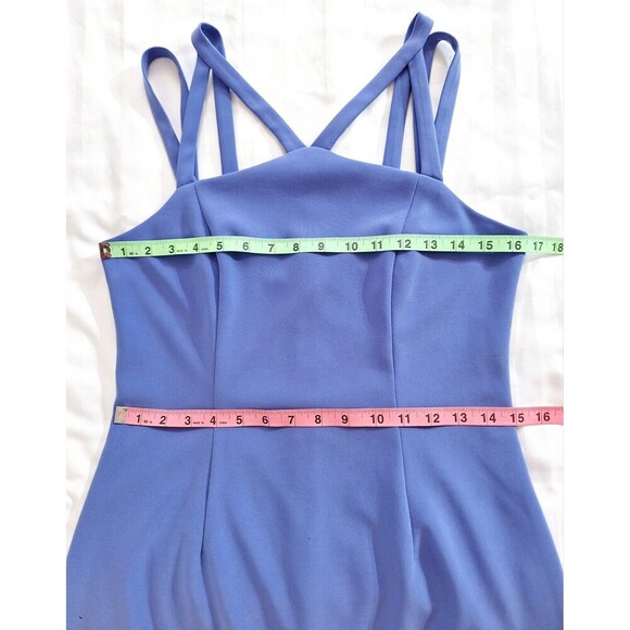 JOSEPH RIBKOFF Colbolt BLUE DRESS WITH MULTI STRAP DETAIL SIZE 10 - Picture 4 of 7